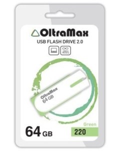 Накопитель USB 2 0 64GB OM 64GB 220 Green 220 зелёный Oltramax