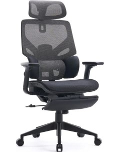 Кресло офисное CS CHR MC01 GYBK серый сиденье черный с подголов крестов Cactus