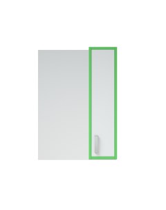Зеркало шкаф Спектр 50 белый зеленый Corozo