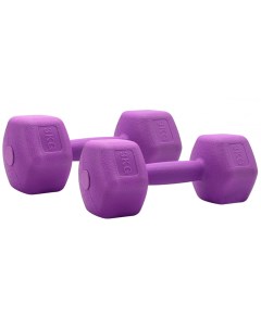 Гантели для фитнеса H 203 3 кг 2 штуки фиолетовый Sport elite