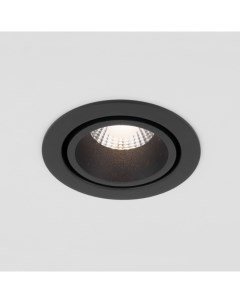 Встраиваемый светильник 15267 LED 7W 3000K BK BK черный черный Elektrostandard