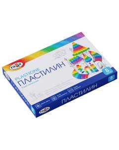 Пластилин Классический 8цв 160г со стеком Gamma