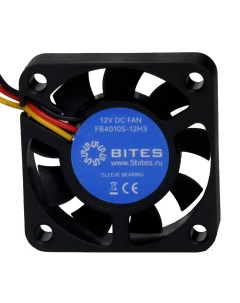 Вентилятор FB4010S 12H3 40 мм 6000rpm 23 дБ 3 pin 1шт FB4010S 12H3 5bites