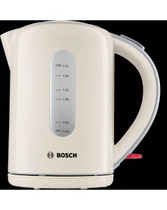 Чайник TWK7607 1 7л 2200Вт закрытая спираль пластик бежевый Bosch