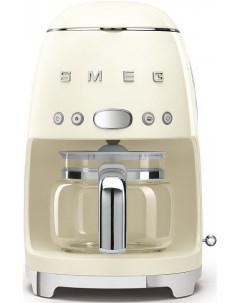 Кофеварка капельная 50 s Style DCF02CREU 1 05 кВт кофе молотый 1 4 л дисплей кремовый DCF02CREU Smeg