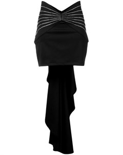 Attico декорированная юбка мини 40 черный Attico