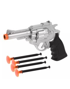 Игровой набор Револьвер стрелы с присосками 4 штуки арт M0343 Yacco