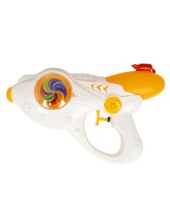 Водный пистолет игрушечный на батар Наше Лето cо светящ вертушкой PAC белый Bondibon