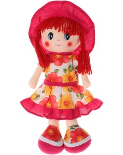 Мягкая кукла Девочка в платье в цветочек 35 см Sima-land