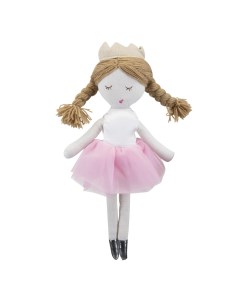 Мягконабивная игрушка Кукла Принцесса сиреневая 40см Мир детства