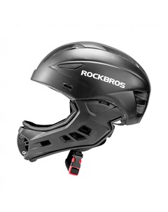 Шлем велосипедный детский регулируемый 48 58 см TT 018 черный Rockbros