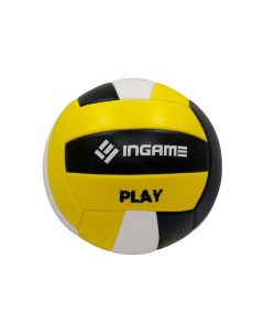 Мяч волейбольный Play черно бело желтый Ingame