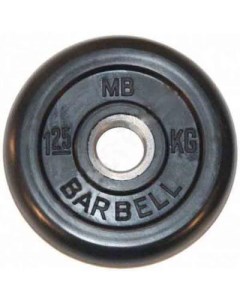 Диск для штанги Стандарт 1 25 кг 31 мм черный Mb barbell