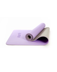 Коврик для йоги FM 201 фиолетовая пастель серый 173 см 6 мм Starfit