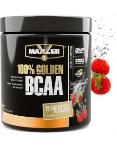 Аминокислоты 100 Golden BCAA 2 1 1 210 гр Клубника Maxler