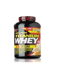 Протеин 100 Pure Titanium Whey ванильная ириска 2270 гр San