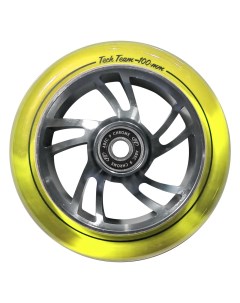 Колесо для самоката X Treme 100 24мм Wind2 yellow transparent Tech team