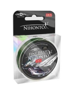 Леска плетеная Nihonto Fine Braid 0 06 мм 15 м 3 25 кг green Mikado