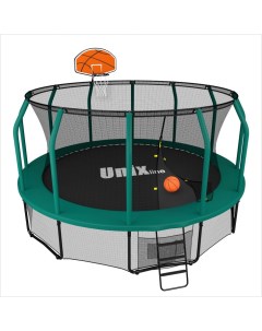 Баскетбольный щит для батута SUPREME GAME и BASIC мяч и насос в комплекте Unix line