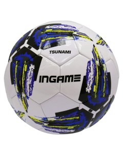 Мяч футбольный TSUNAMI 5 синий IFB 131 Ingame