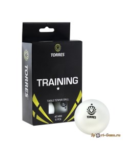 Мяч для настольного тенниса Torres Training 1 6 штук TT0016 белый цвет Nobrand