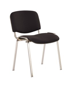 Офисный стул Изо каркас хром черная ткань Nowy styl