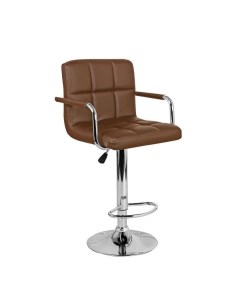 Барный стул Kruger arm WX 2318C brown хром коричневый Империя стульев