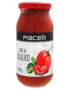 Соус томатный с базиликом Sugo al Basilico 400 г Piacelli