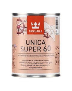 Лак UNICA SUPER 60 алкидно уретановый универсальный износостойкий полуглянцевы Tikkurila