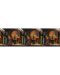 Панель интерьерная кухонный фартук BroDecor Вино 600 2000мм 0 75мм Bro decor