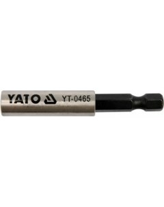YT 0465 Держатель бит 1 4 inch x HEX 6 гр 60 мм магнитный 1шт Yato