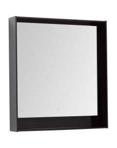Зеркало Милан 80 LED черный глянец Aquanet