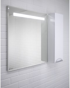 Шкаф зеркало Грация 85 правый с подсветкой LED Domino