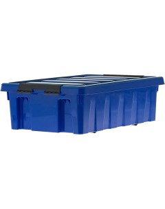 Ящик Rox Box п п 580х390х180 мм с крышкой и клипсами на роликах синий 18709 Rox box