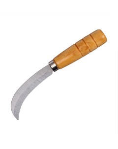 Нож садовый 18 см толщина лезвия 1 мм с деревянными ручками 5 шт Nobrand
