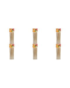 Набор шампуров Бамбуковые для шашлыка 250 мм d 3 6 упаковок Paterra