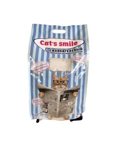 Силикагелевый наполнитель Cat s smile для кошачьих туалетов антибактериальный 12 5 л Cat’s smile