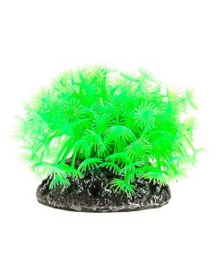 Декорация для аквариума CA006G коралл пластиковый мягкий зеленый 10х10х10 см Vitality