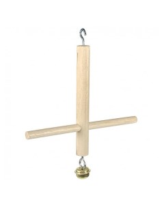 Игрушка для птиц Колокол с жердочкой деревянный 15х14 см Petstandart