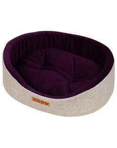 Лежак для собак и кошек Премиум Violet 1 флок 42x35x16 см Xody