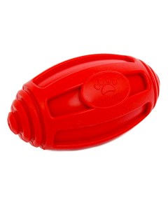 Игрушка для собак Мяч регби Аmfibios из TPR красный плавучий 35 см Грызлик ам