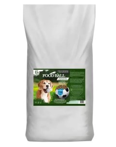 Сухой корм для собак со вкусом индейки для средних и малых пород 15 кг Food ball