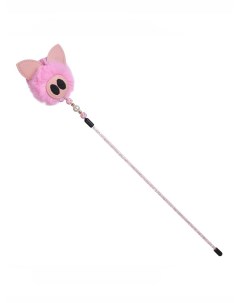 Игрушка для кошек Дразнилка Свинка меховая розовая 48 см Грызлик ам