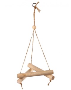 Игрушка для птиц Крылатые качели деревянные 12х12х25 см Petstandart