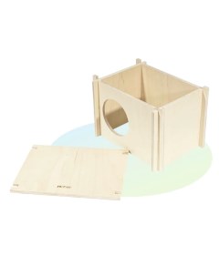 Домик для мышей Home F деревянный 19x15х14 см Petstandart