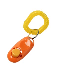 Кликер для собак с браслетом оранжевый Petstandart