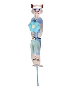 Игрушка для кошек Дразнилка Цветок голубой Грызлик ам