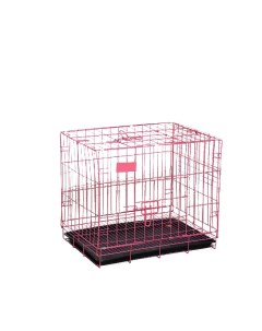 Клетка для собак 61х42х50 см розовая Пижон