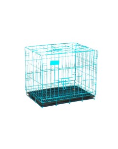 Клетка для собак 61х42х50 см синяя Пижон