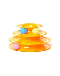 Развивающая игрушка для кошек трек Гонщик оранжевый 3 уровня Играй гуляй